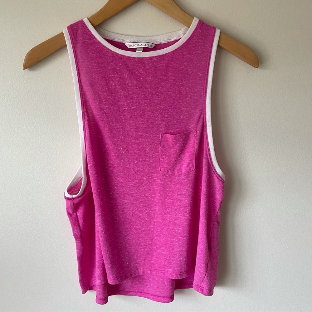 XS Victoria’s Secret Hot pink flowy tank top